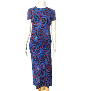 1997 Vintage Gianni VERSACE Couture Silk 2 pc Blouse Top Skirt Dress Small US-4